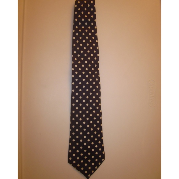 GAP Navy & White Polka Dot Tie - Picture 1 of 2